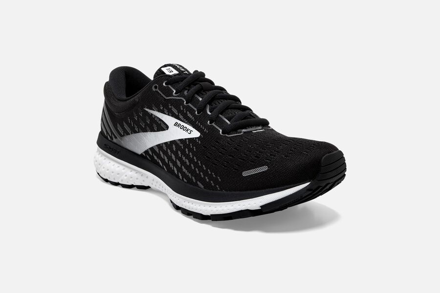 Brooks Running Shoes - Ghost 13 Road Womens - Black/White - SXO-280741